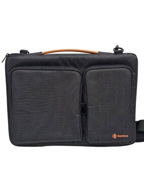 Tomtoc Laptop Shoulder Bag With Adjustable Strap & Multiple Pockets For Storage